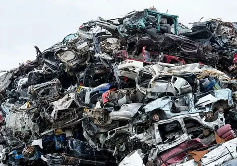 industrial shredder for car shells metal waste recycling